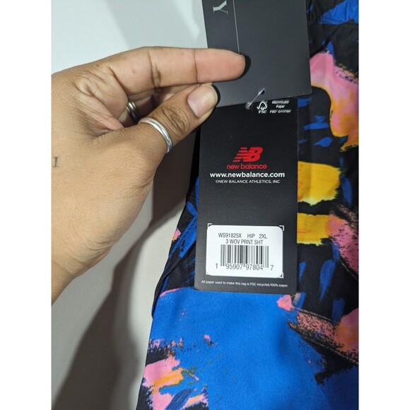 New Balance Womens Multicolor Running Pull on Shorts Sz 2XL Training Jogging - Picture 6 of 6